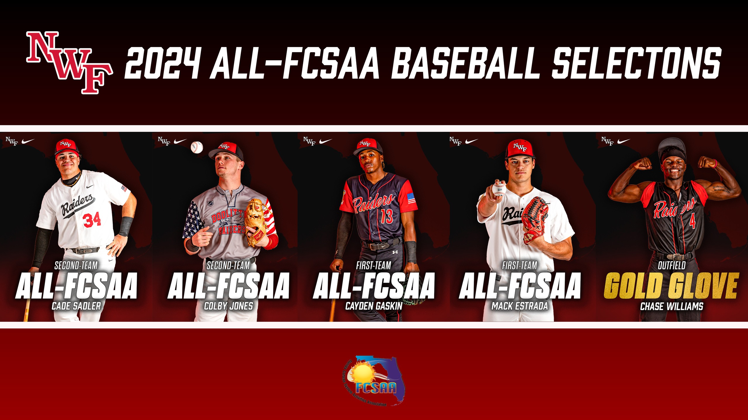 Five Raiders Earn All-FCSAA Baseball Recognition 